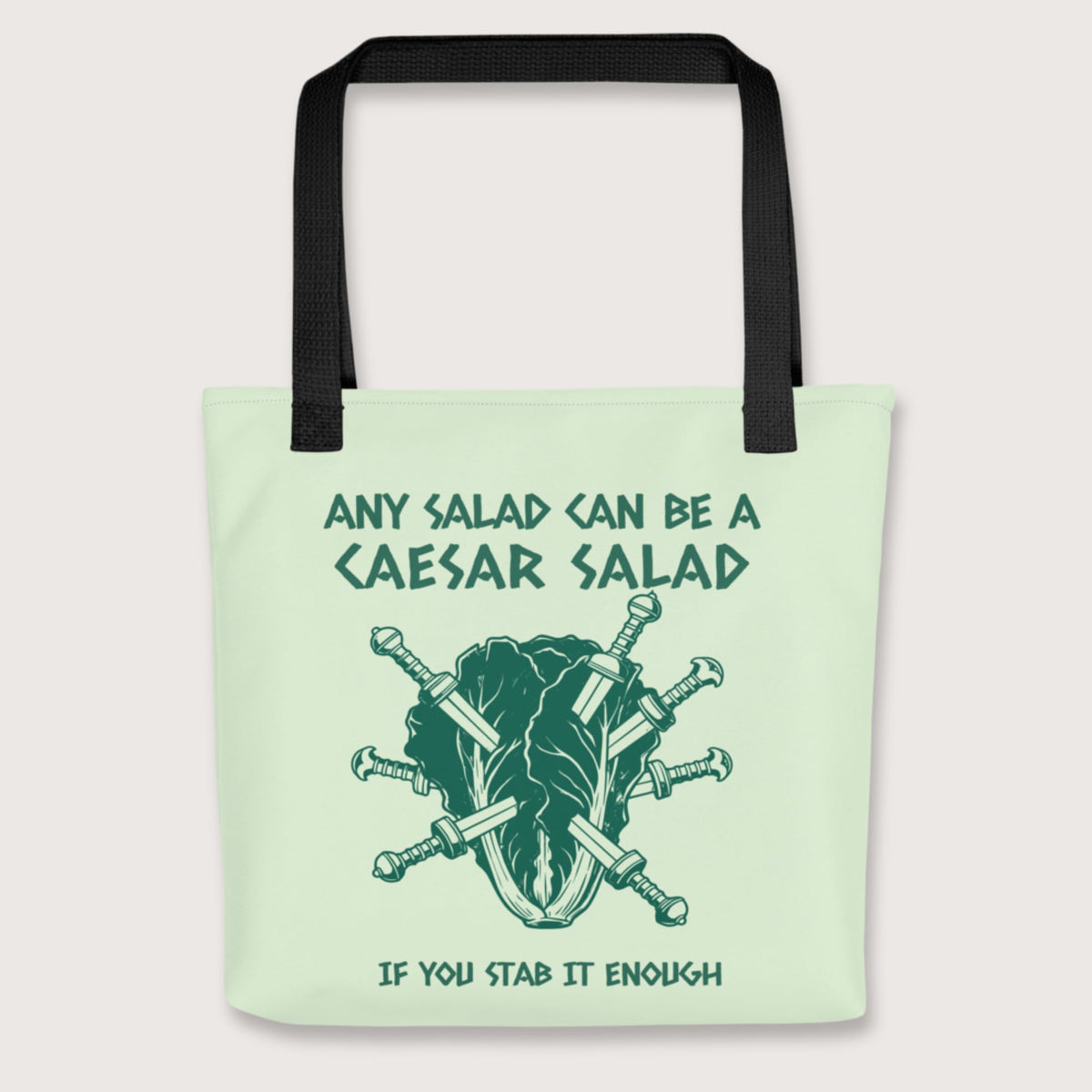 Black Caesar Salad Bag - history buff gift by HistoHead