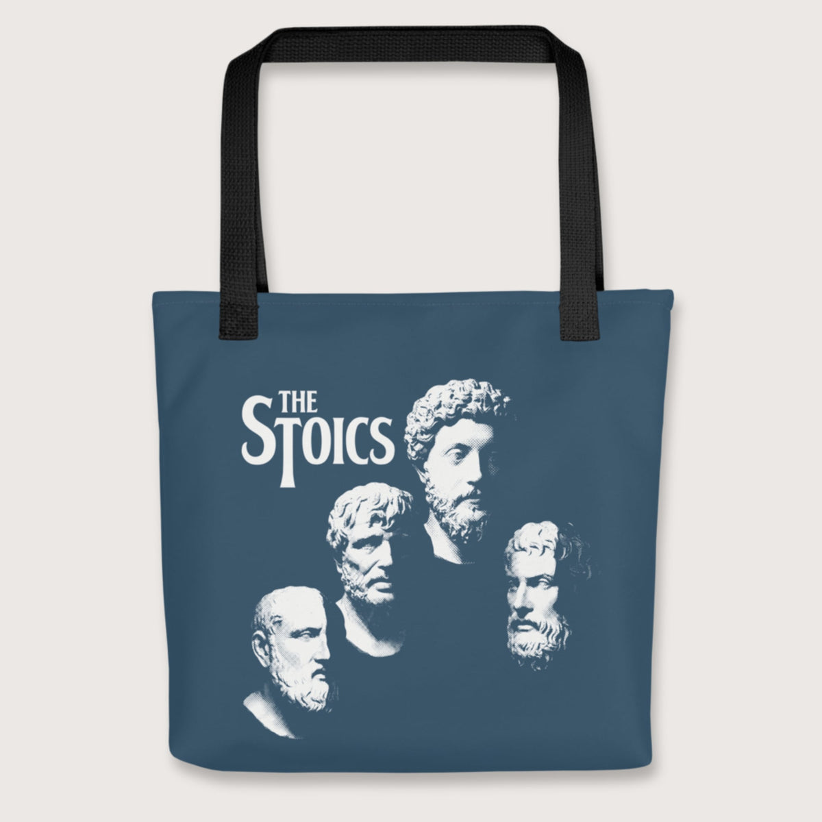 Black The Stoics Bag - history buff gift by HistoHead