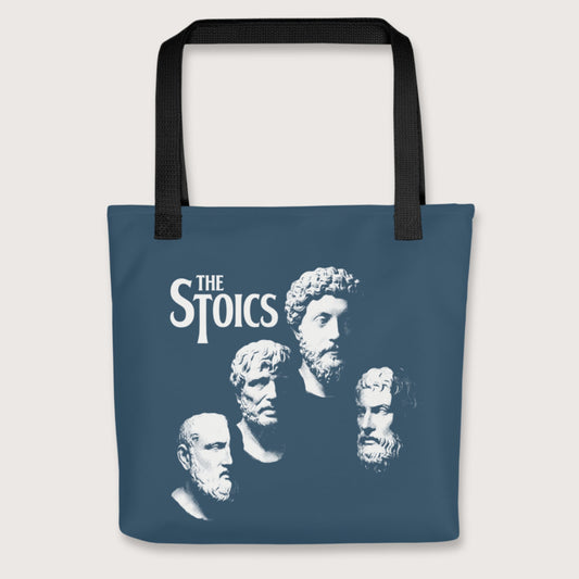 Black The Stoics Bag - history buff gift by HistoHead