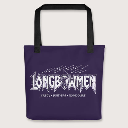 Black Longbowmen Bag - history buff gift by HistoHead