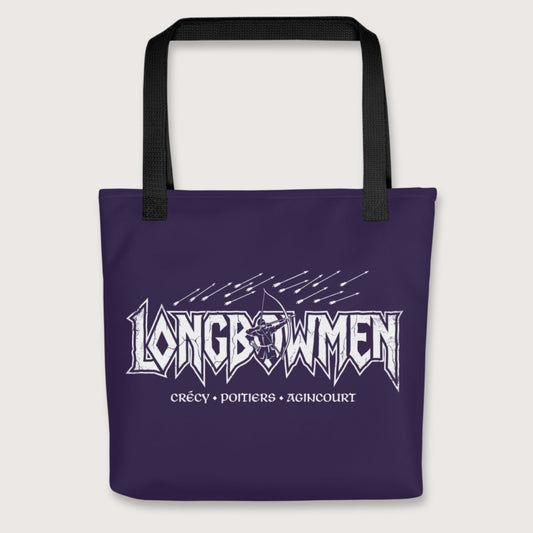 Black Longbowmen Bag - history buff gift by HistoHead