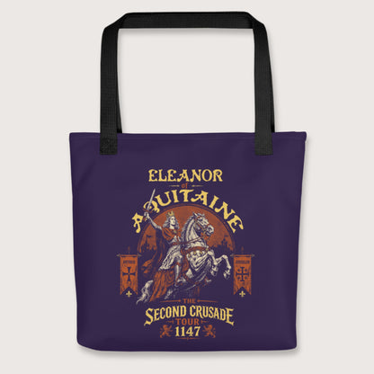 Black Eleanor of Aquitaine Second Crusade Tour Bag - history buff gift by HistoHead