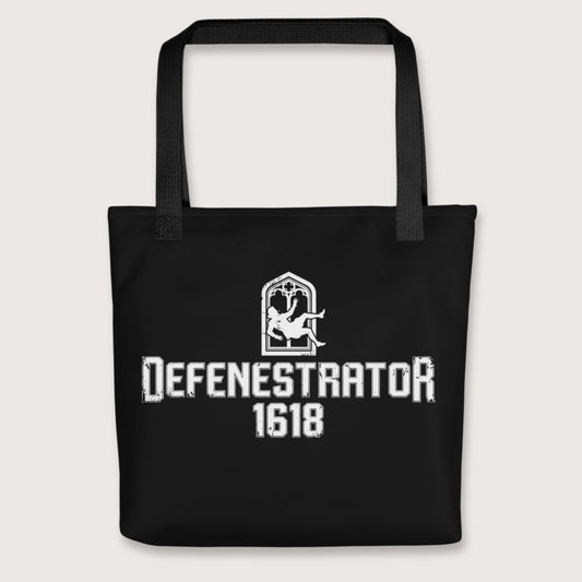 Black Defenestrator Bag - history buff gift by HistoHead