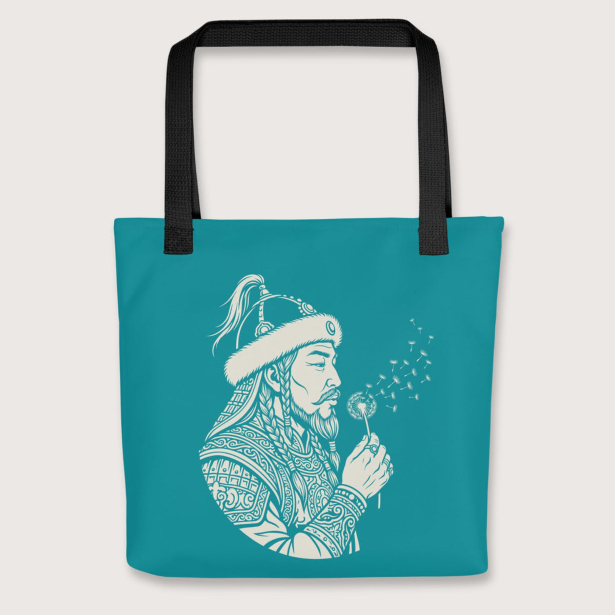 Black Genghis Khan Blowing Wishes Bag - history buff gift by HistoHead