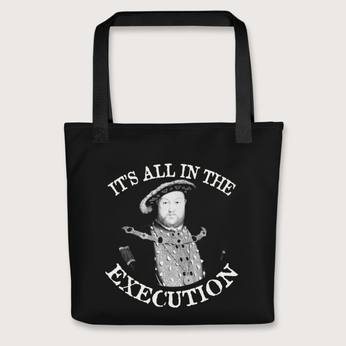 Black Henry VIII Execution Bag - history buff gift by HistoHead