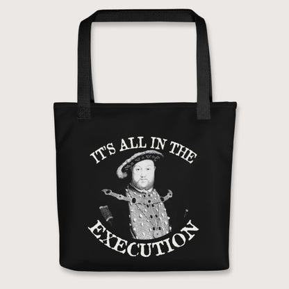 Black Henry VIII Execution Bag - history buff gift by HistoHead