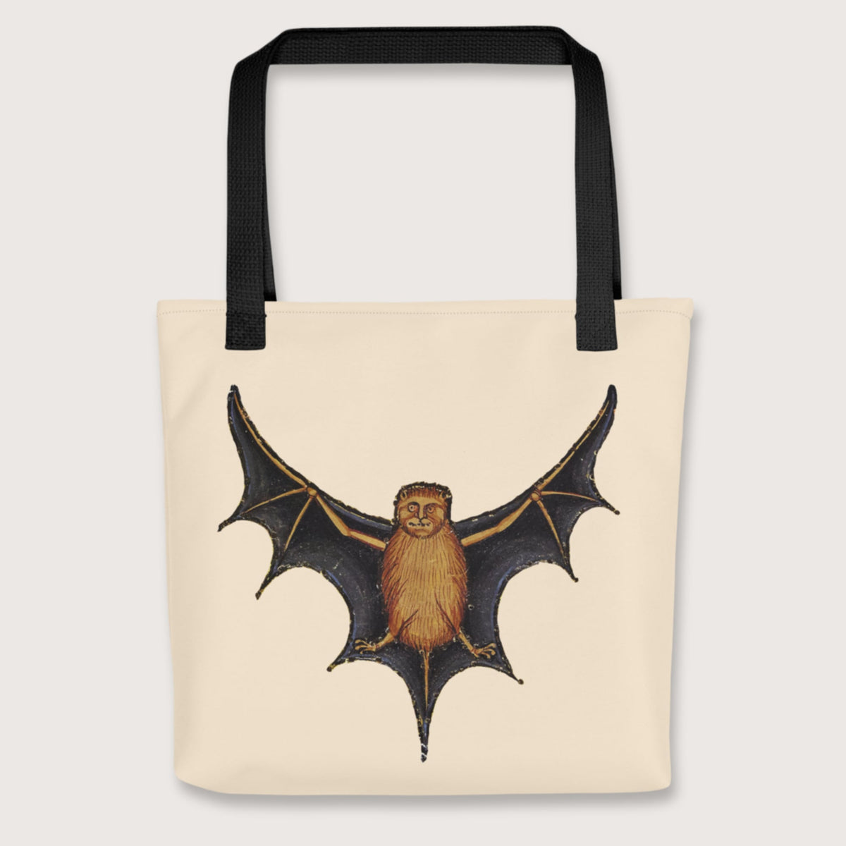 Black Weird Medieval Bat Bag - history buff gift by HistoHead