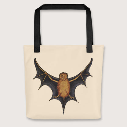 Black Weird Medieval Bat Bag - history buff gift by HistoHead