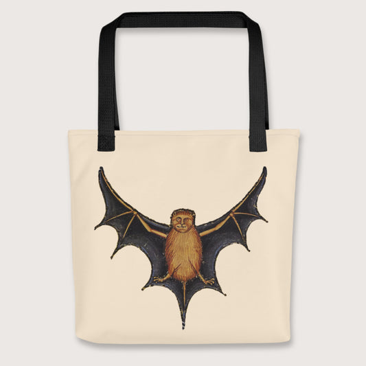 Black Weird Medieval Bat Bag - history buff gift by HistoHead