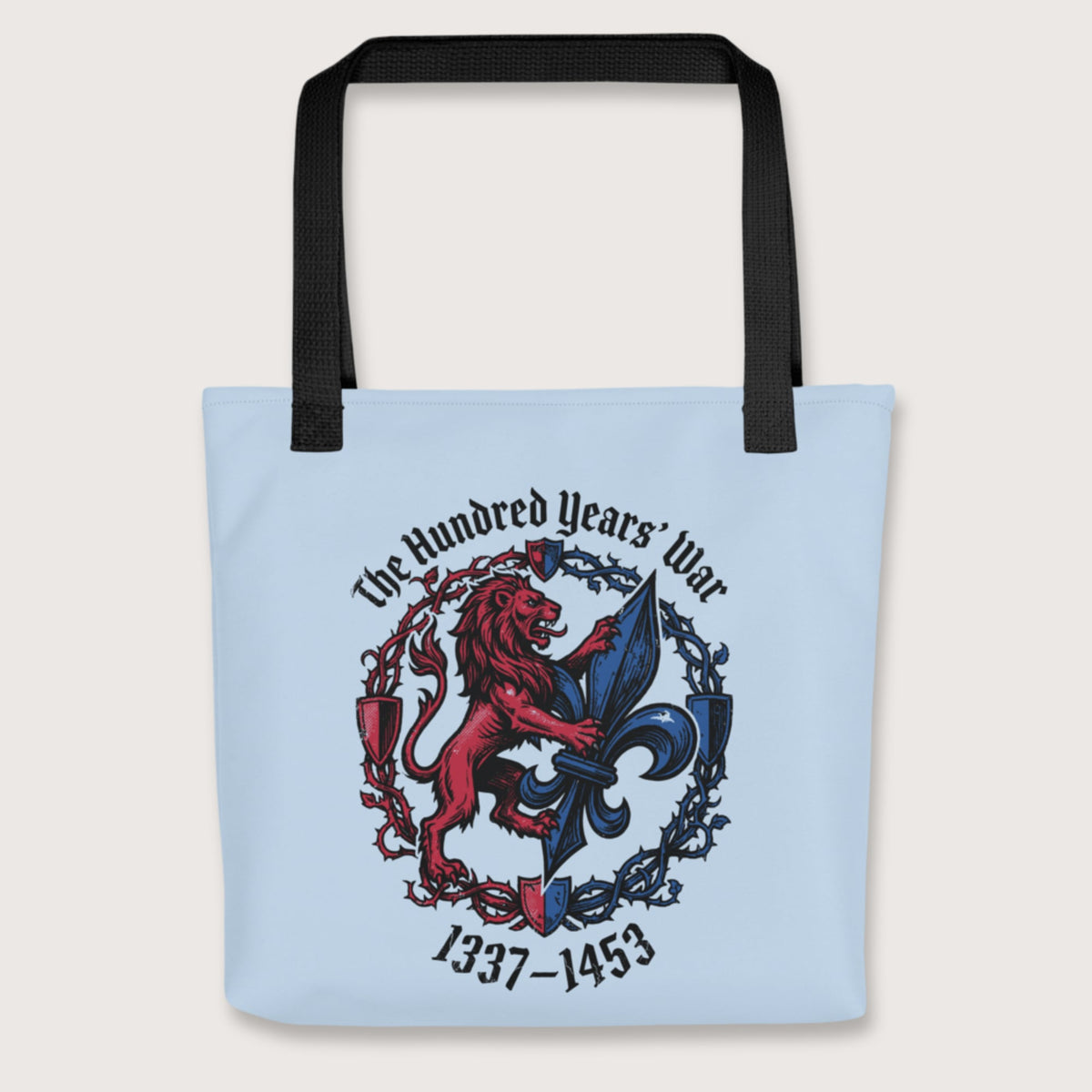 Black The Hundred Years' War Bag - history buff gift by HistoHead