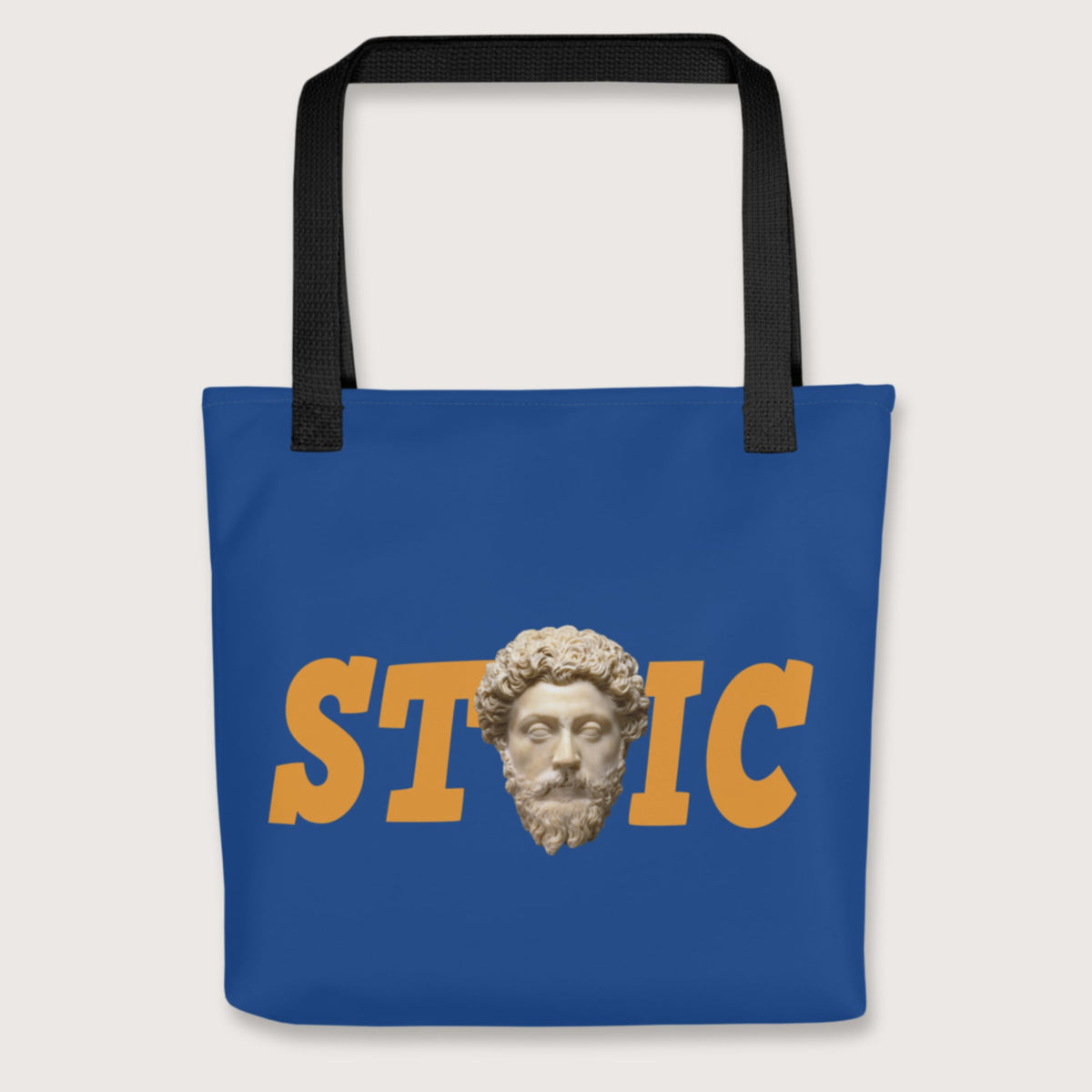 Black Stoic Marcus Aurelius Bag - history buff gift by HistoHead