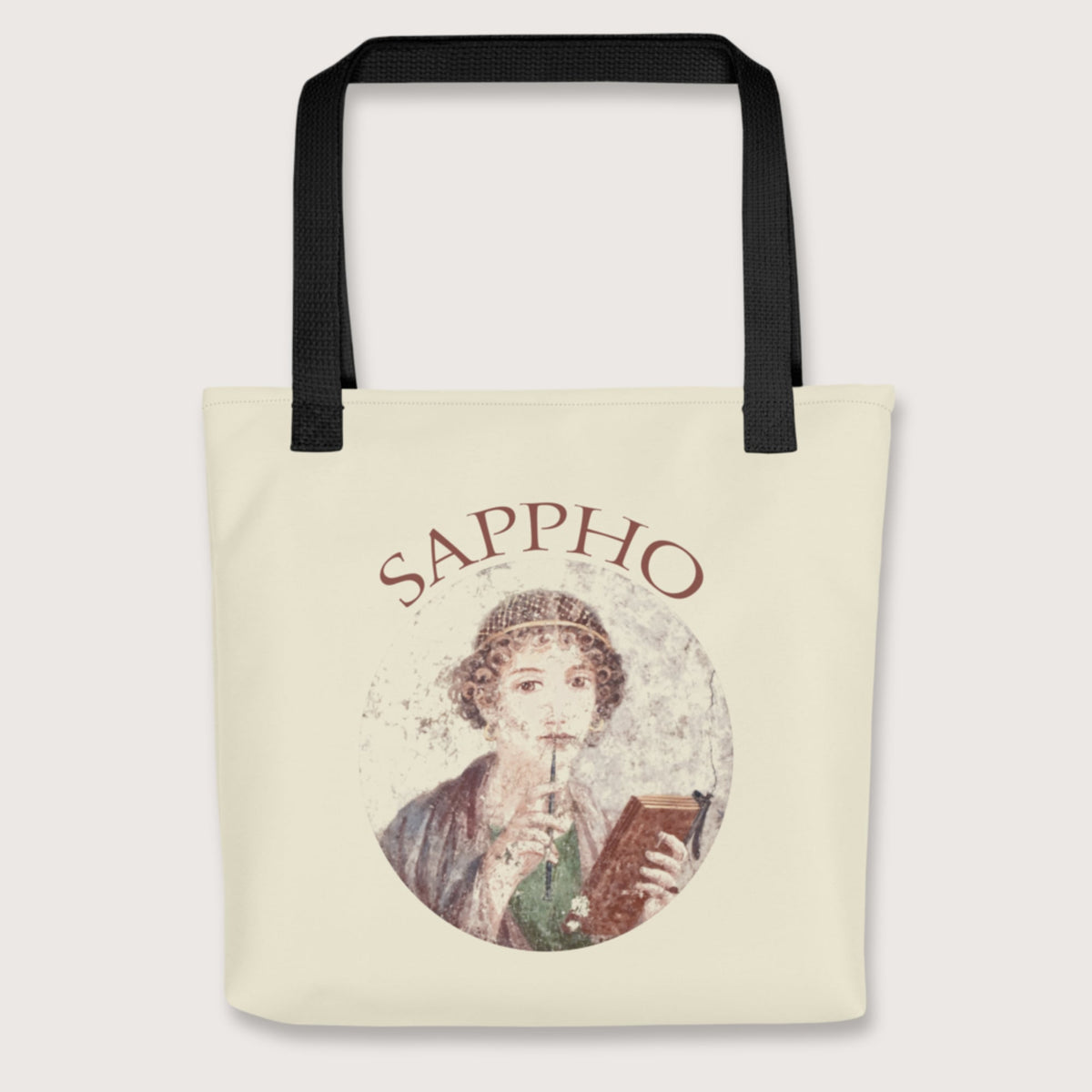 Black Sappho Bag - history buff gift by HistoHead