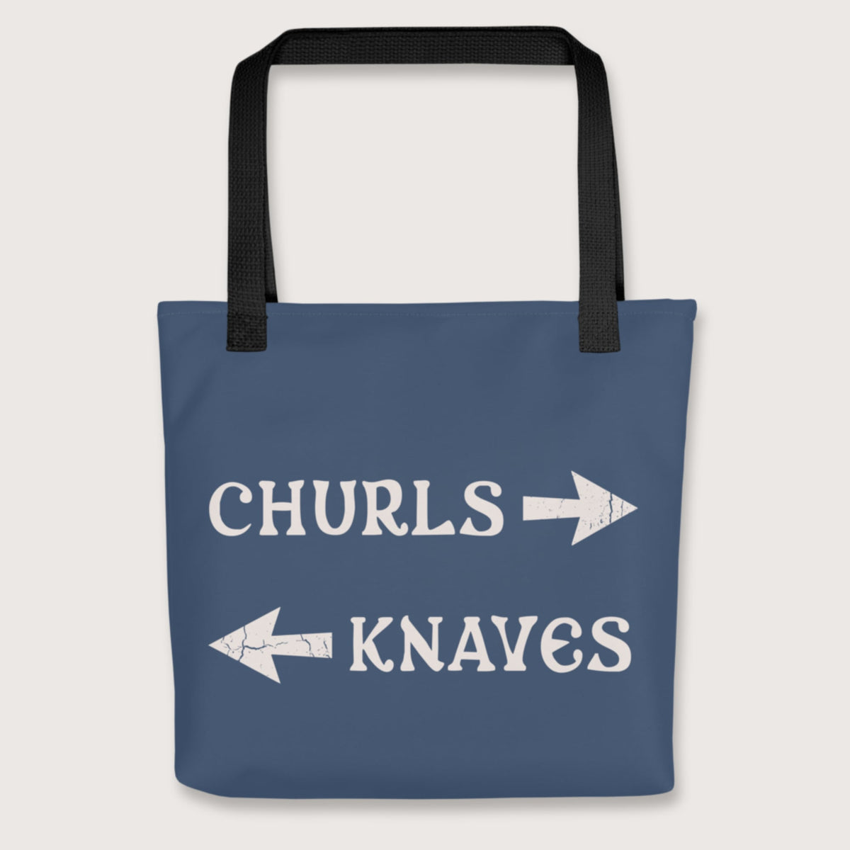 Black Churls or Knaves Bag - history buff gift by HistoHead