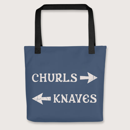 Black Churls or Knaves Bag - history buff gift by HistoHead