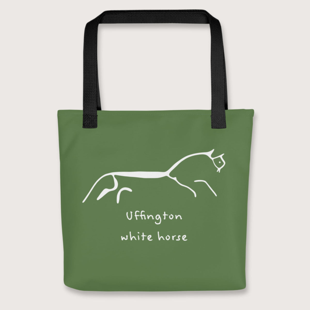 Black Uffington White Horse Bag - history buff gift by HistoHead