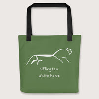 Black Uffington White Horse Bag - history buff gift by HistoHead
