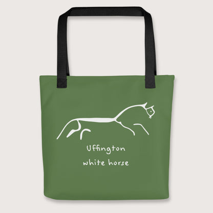 Black Uffington White Horse Bag - history buff gift by HistoHead