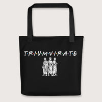 Black First Triumvirate Bag - history buff gift by HistoHead