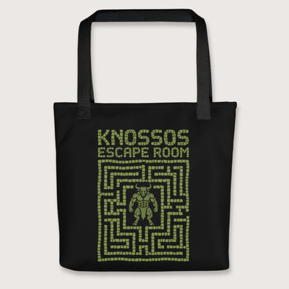 Black Knossos Escape Room Bag - history buff gift by HistoHead