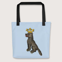 Black Medieval Wolf King Bag - history buff gift by HistoHead
