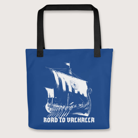 Black Road to Valhalla Bag - history buff gift by HistoHead