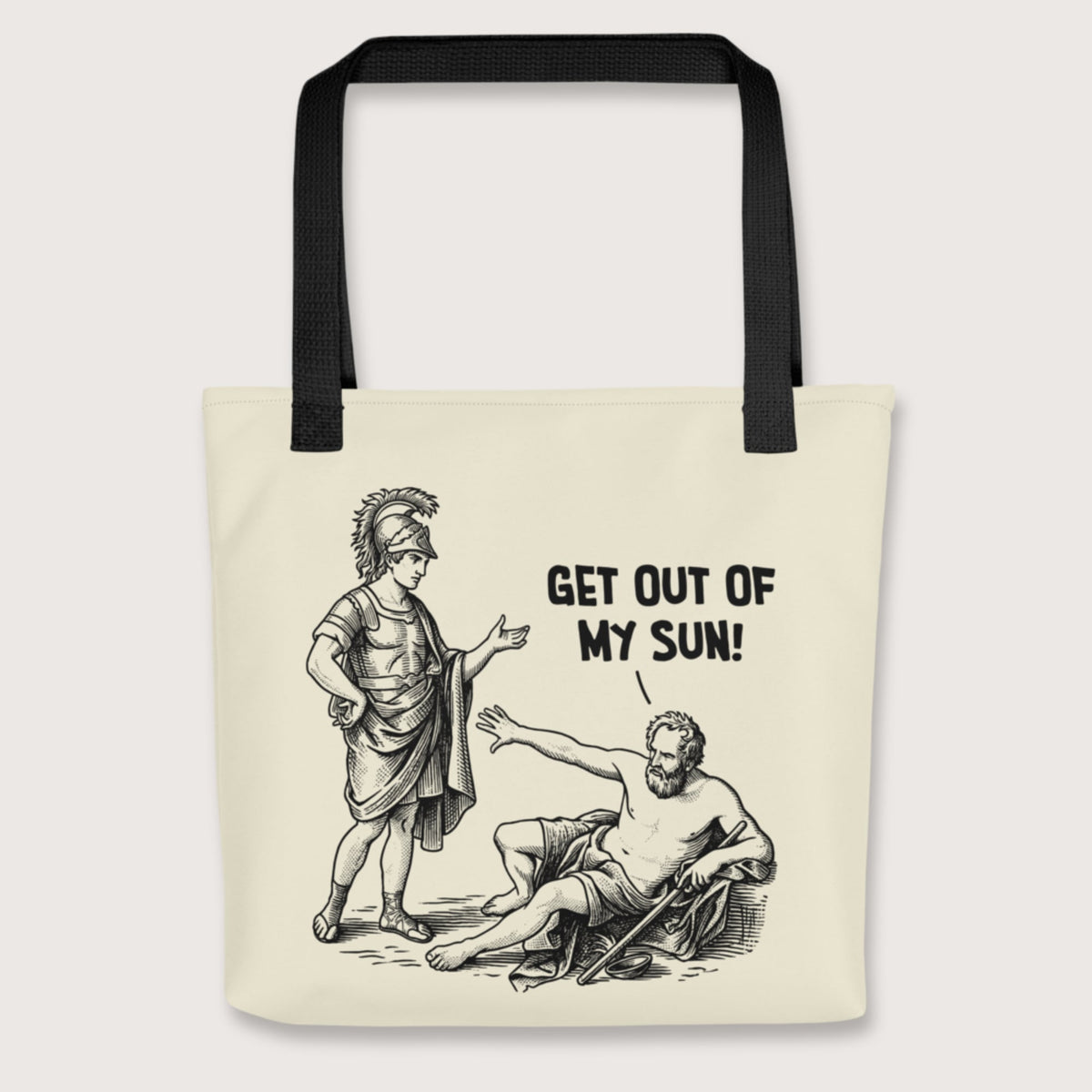 Black Diogenes: Get Out of My Sun Bag - history buff gift by HistoHead
