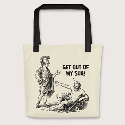 Black Diogenes: Get Out of My Sun Bag - history buff gift by HistoHead