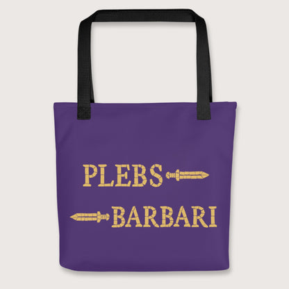 Black Mosaic Plebs or Barbari Bag - history buff gift by HistoHead