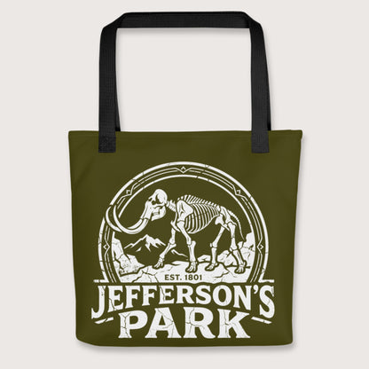 Black Jefferson's Park Bag - history buff gift by HistoHead