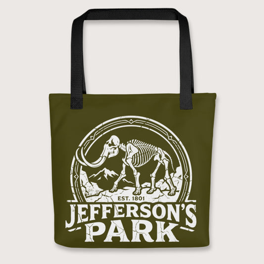 Black Jefferson's Park Bag - history buff gift by HistoHead