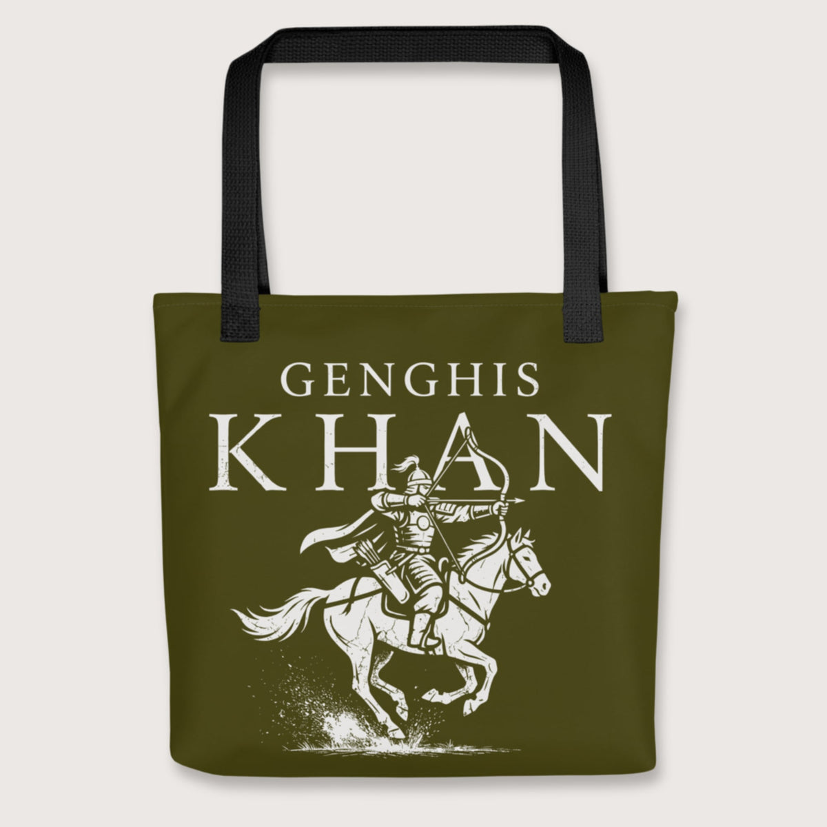 Black Genghis Khan Bag - history buff gift by HistoHead