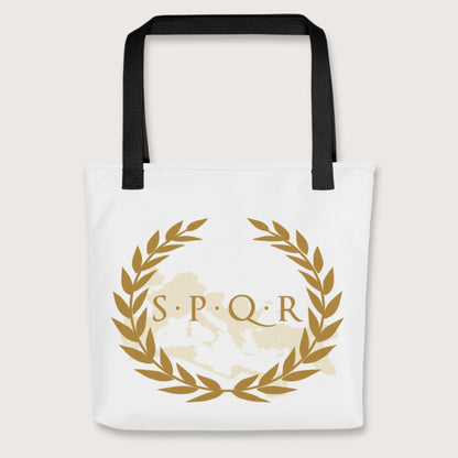 Black Roman SPQR Banner Bag - history buff gift by HistoHead
