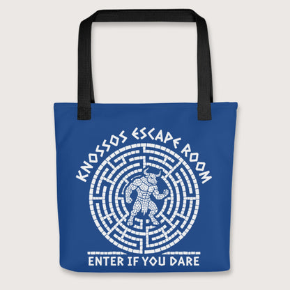 Black Knossos Escape Room Enter If You Dare Bag - history buff gift by HistoHead