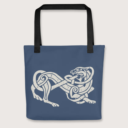 Black Norse Lion Bag - history buff gift by HistoHead