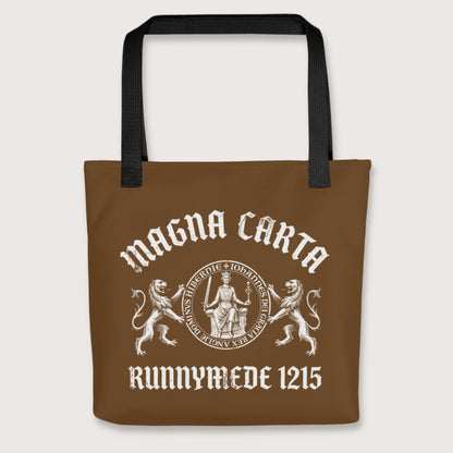 Black Magna Carta King John Seal Bag - history buff gift by HistoHead