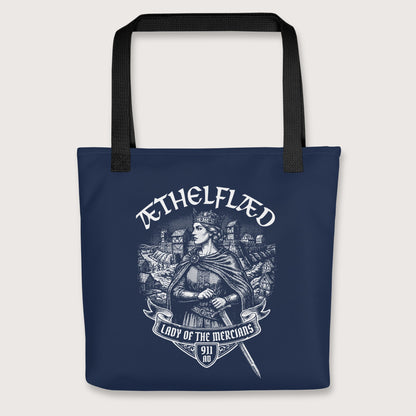 Black Æthelflæd Lady of the Mercians Bag - history buff gift by HistoHead