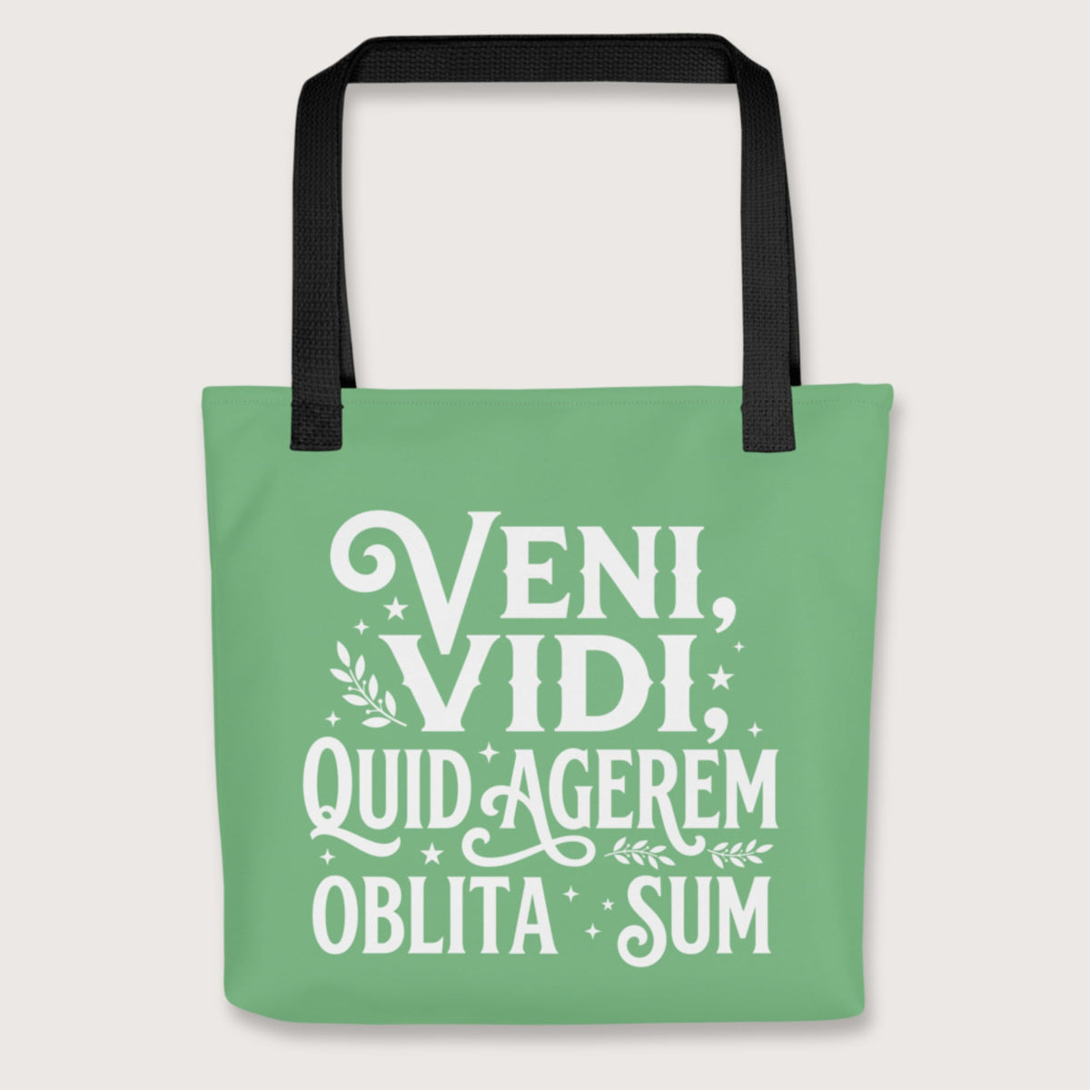 Black Latin I Came I Saw I Forgot I Was Doing (Feminine Version) Bag - history buff gift by HistoHead