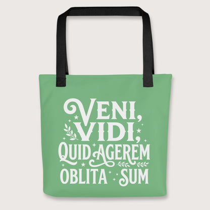Black Latin I Came I Saw I Forgot I Was Doing (Feminine Version) Bag - history buff gift by HistoHead