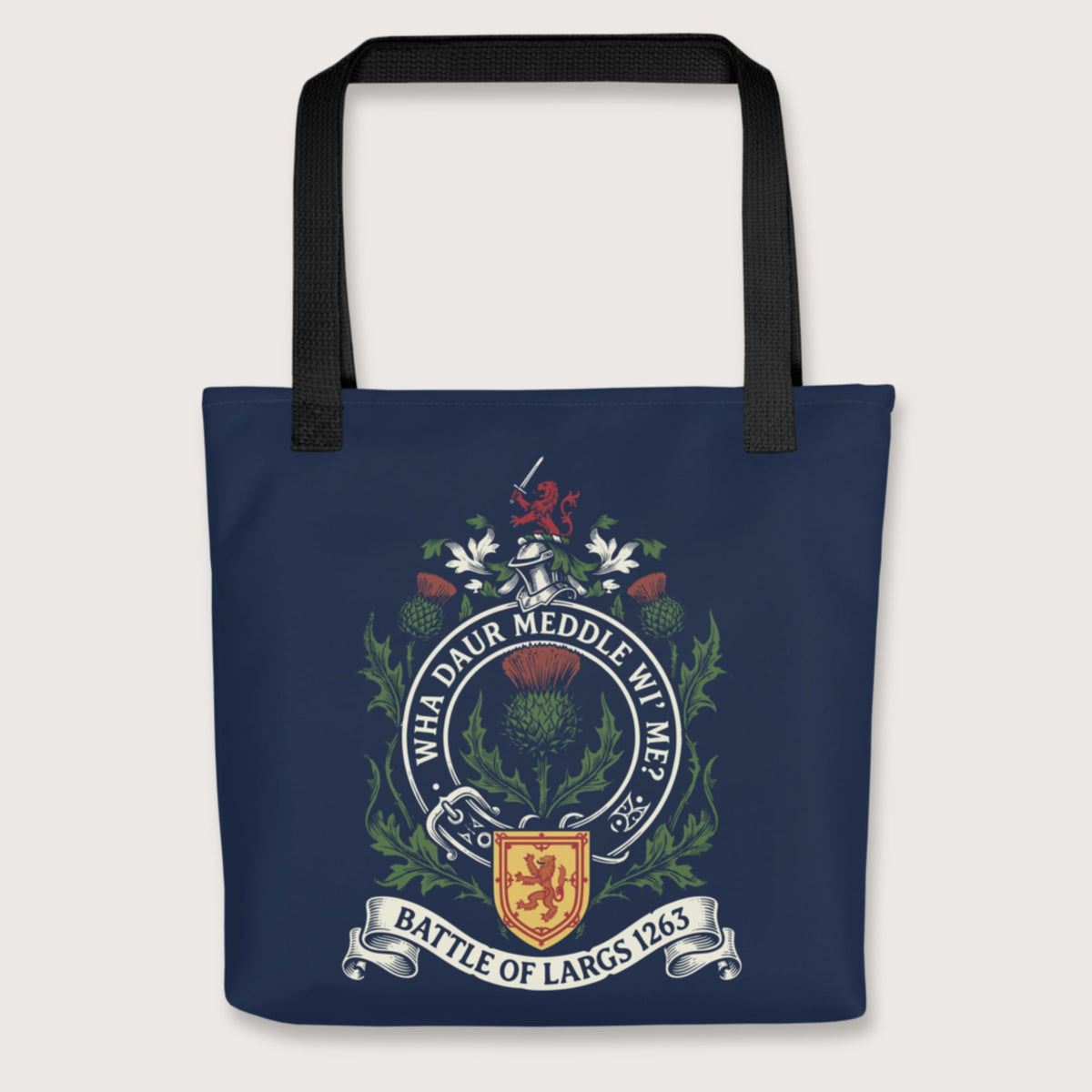 Black Scotland Battle of Largs 1263 Bag - history buff gift by HistoHead