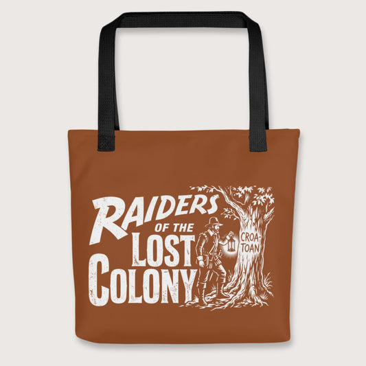 Black Raiders of the Lost Colony Bag - history buff gift by HistoHead