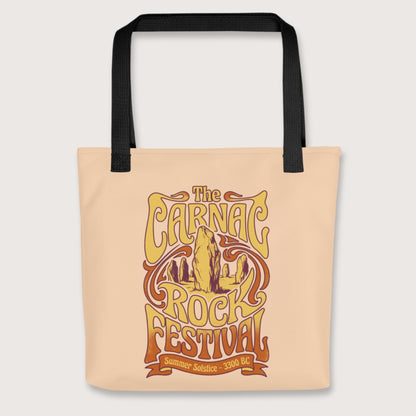 Black Carnac Rock Festival Bag - history buff gift by HistoHead