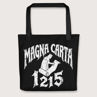Black Magna Carta 1215 Bag - history buff gift by HistoHead