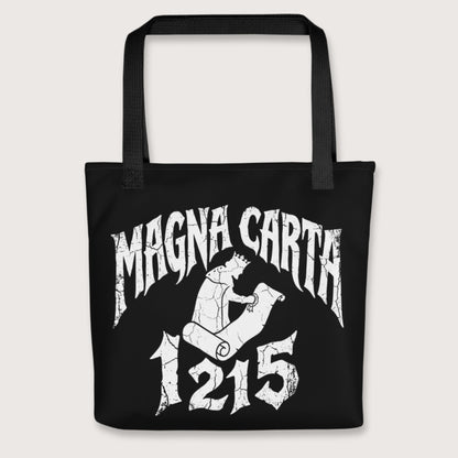 Black Magna Carta 1215 Bag - history buff gift by HistoHead