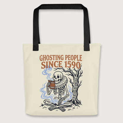 Black Roanoke Colony Ghosting Since 1590 Bag - history buff gift by HistoHead