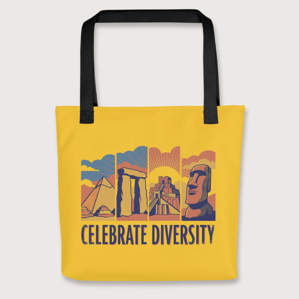 Black Celebrate Diversity Stone Wonders Edition Bag - history buff gift by HistoHead