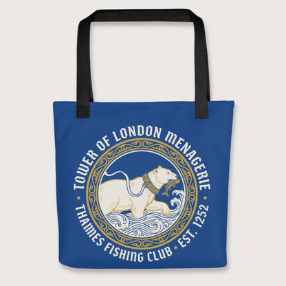 Black Tower Of London Menagerie Thames Fishing Club Bag - history buff gift by HistoHead