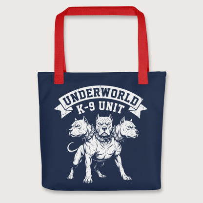 Red Cerberus Underworld K-9 Unit Bag - history buff gift by HistoHead