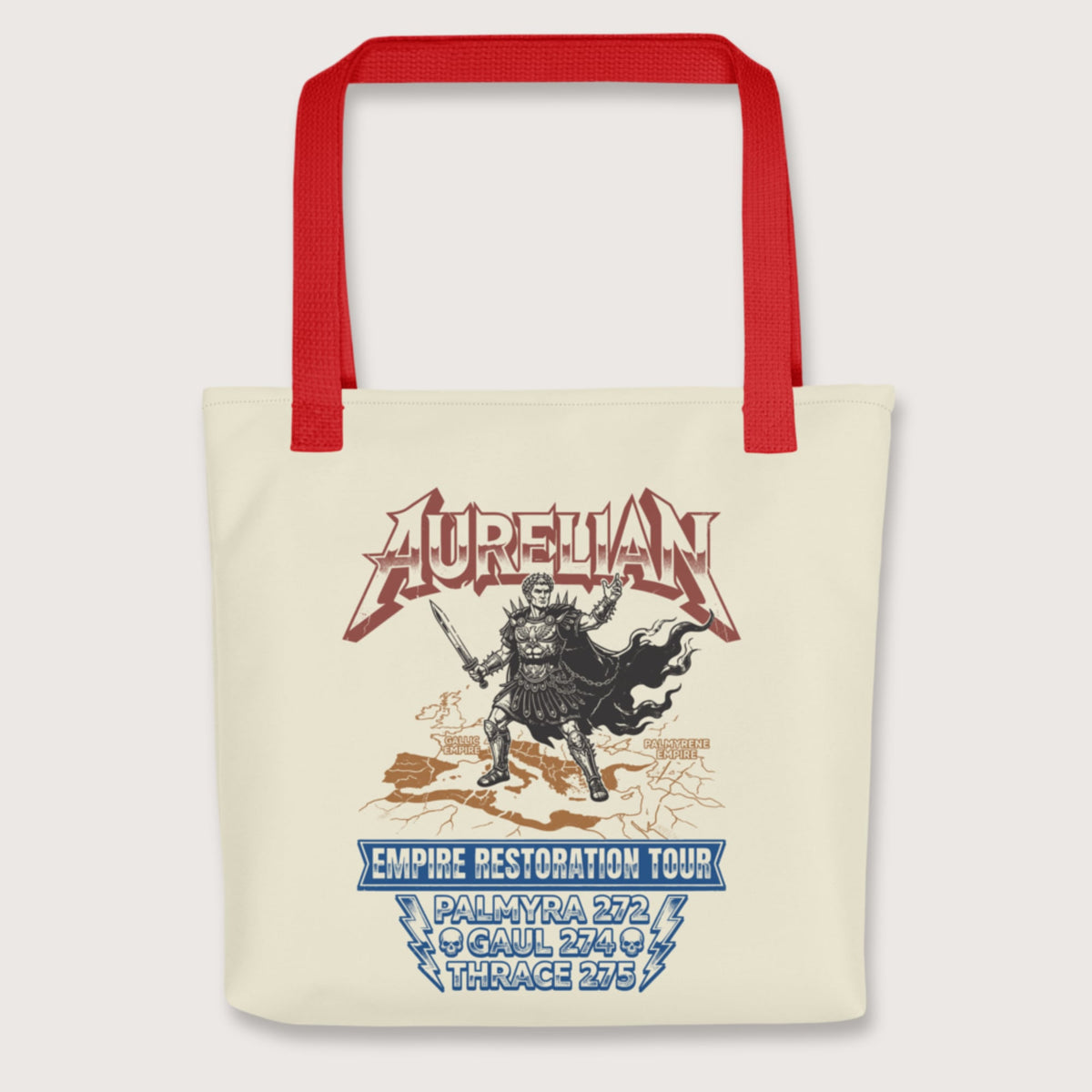 Red Aurelian Empire Restoration Tour Bag - history buff gift by HistoHead
