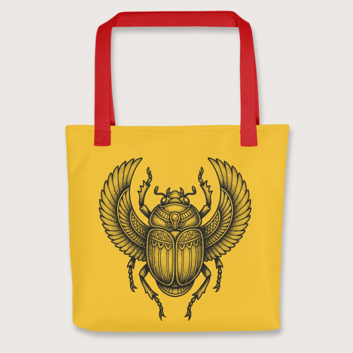 Red Khepri God of Rebirth Bag - history buff gift by HistoHead