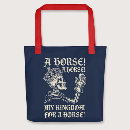Red My Kingdom for a Horse Bag - history buff gift by HistoHead